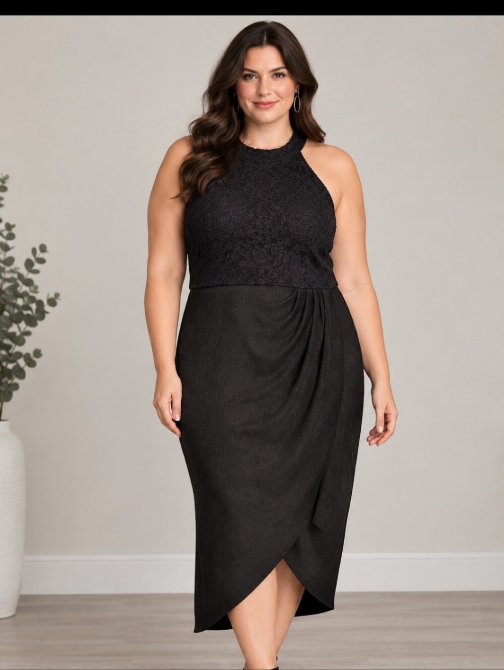 Jasambac Lace Sleeveless Cocktail Dress Formal  Size XL NEW